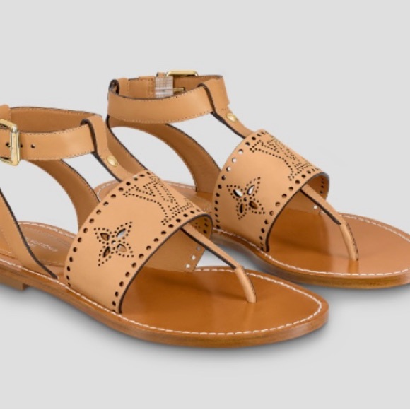 Louis Vuitton horizon flat sandals size 37 - Picture 3 of 3